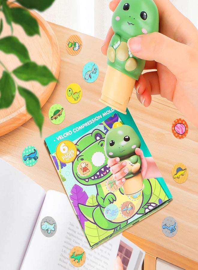 Slipps مجموعة ملصقات سليبس مع أكثر من 100 ملصق للأطفال، كتاب ملصقات للفنون والحرف اليدوية للأطفال الصغار، لعبة سفر إبداعية للأطفال الصغار من عمر 3 إلى 7 سنوات (ديناصور) - Image 5